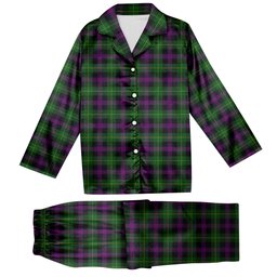ScotsTee Shop Scottish Martin Hunting Tartan Pajama Satin Velvet Flannel Pajama Set