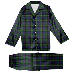 ScotsTee Shop Scottish Maresh Tartan Pajama Satin Velvet Flannel Pajama Set