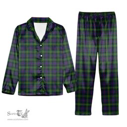 ScotsTee Shop Scottish Maresh Tartan Pajama Satin Velvet Flannel Pajama Set