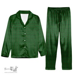 ScotsTee Shop Scottish Mar Tribe Tartan Pajama Satin Velvet Flannel Pajama Set