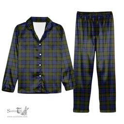 ScotsTee Shop Scottish MacPhedran Tartan Pajama Satin Velvet Flannel Pajama Set