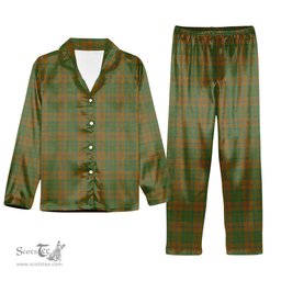 ScotsTee Shop Scottish McAlister of Glenbarr Hunting Modern Tartan Pajama Satin Velvet Flannel Pajama Set