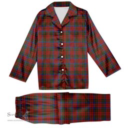 ScotsTee Shop Scottish Matheson 1831 Tartan Pajama Satin Velvet Flannel Pajama Set