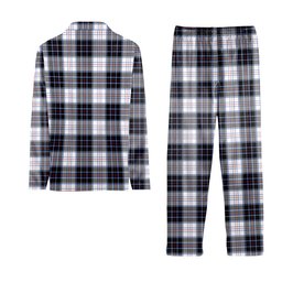 ScotsTee Shop Scottish MacRae Dress Modern Tartan Pajama Satin Velvet Flannel Pajama Set