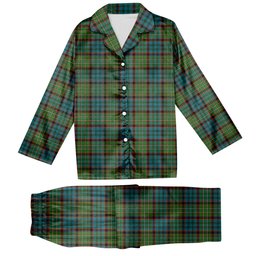 ScotsTee Shop Scottish MacNeacail Hunting Ancient Tartan Pajama Satin Velvet Flannel Pajama Set