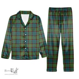 ScotsTee Shop Scottish MacNeacail Hunting Ancient Tartan Pajama Satin Velvet Flannel Pajama Set