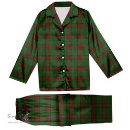 ScotsTee Shop Scottish Maxwell Hunting Tartan Pajama Satin Velvet Flannel Pajama Set