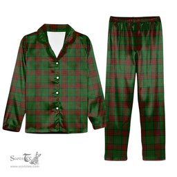 ScotsTee Shop Scottish Maxwell Hunting Tartan Pajama Satin Velvet Flannel Pajama Set