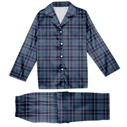 ScotsTee Shop Scottish MacRaes of America Tartan Pajama Satin Velvet Flannel Pajama Set