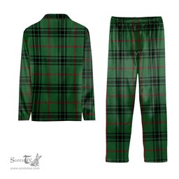 ScotsTee Shop Scottish McArthur-Fox Modern Tartan Pajama Satin Velvet Flannel Pajama Set
