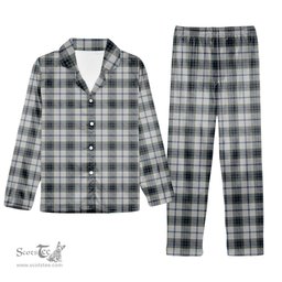ScotsTee Shop Scottish MacTavish of Dunardry Dress Tartan Pajama Satin Velvet Flannel Pajama Set