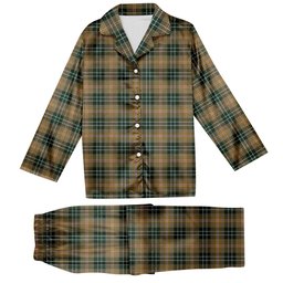 ScotsTee Shop Scottish MacShane Tartan Pajama Satin Velvet Flannel Pajama Set