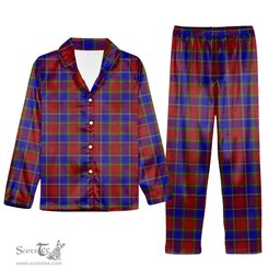 ScotsTee Shop Scottish Mair Tartan Pajama Satin Velvet Flannel Pajama Set