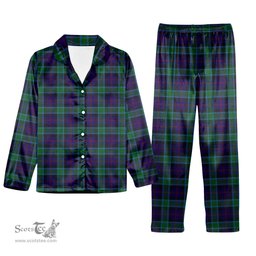 ScotsTee Shop Scottish MacTaggart Johnstons Tartan Pajama Satin Velvet Flannel Pajama Set