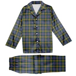 ScotsTee Shop Scottish MacSporran Ancient Tartan Pajama Satin Velvet Flannel Pajama Set