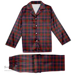 ScotsTee Shop Scottish MacPherson 6 Tartan Pajama Satin Velvet Flannel Pajama Set