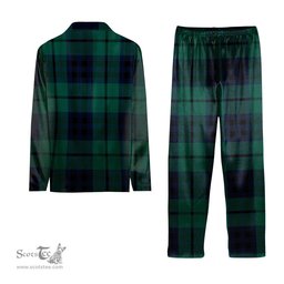ScotsTee Shop Scottish Marshall Modern Tartan Pajama Satin Velvet Flannel Pajama Set