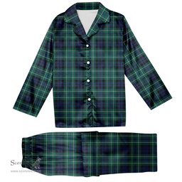 ScotsTee Shop Scottish MacNeill of Colonsay Modern Tartan Pajama Satin Velvet Flannel Pajama Set