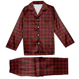 ScotsTee Shop Scottish MacRae of Inverinate Tartan Pajama Satin Velvet Flannel Pajama Set