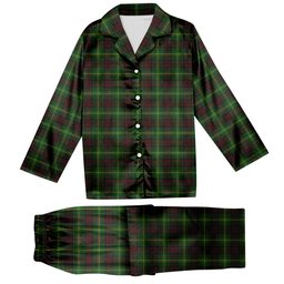 ScotsTee Shop Scottish Martin Tartan Pajama Satin Velvet Flannel Pajama Set