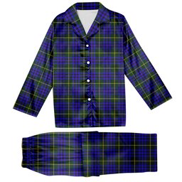 ScotsTee Shop Scottish Marshall of Keith Tartan Pajama Satin Velvet Flannel Pajama Set