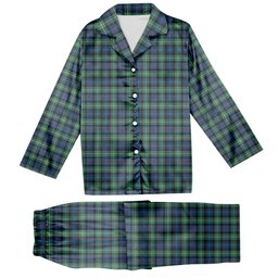 ScotsTee Shop Scottish McKenzie Ancient Tartan Pajama Satin Velvet Flannel Pajama Set