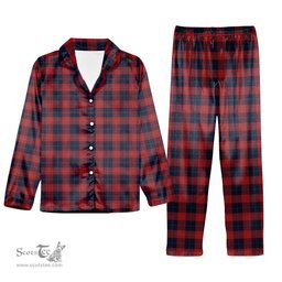 ScotsTee Shop Scottish McKnight Tartan Pajama Satin Velvet Flannel Pajama Set