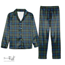 ScotsTee Shop Scottish McNicol Hunting Tartan Pajama Satin Velvet Flannel Pajama Set