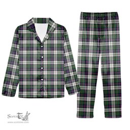 ScotsTee Shop Scottish McCallum Dress Modern Tartan Pajama Satin Velvet Flannel Pajama Set