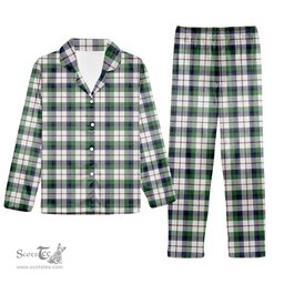 ScotsTee Shop Scottish Mcnaghten Dress Modern Tartan Pajama Satin Velvet Flannel Pajama Set
