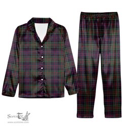 ScotsTee Shop Scottish McDonald of Clan Ranald Tartan Pajama Satin Velvet Flannel Pajama Set