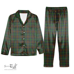 ScotsTee Shop Scottish McIntosh Hunting Tartan Pajama Satin Velvet Flannel Pajama Set