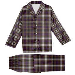 ScotsTee Shop Scottish McDonell of Glengarry Dress  Modern Tartan Pajama Satin Velvet Flannel Pajama Set