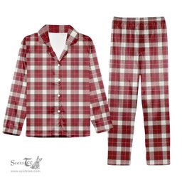 ScotsTee Shop Scottish McFie Dress Modern Tartan Pajama Satin Velvet Flannel Pajama Set