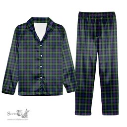 ScotsTee Shop Scottish McKenzie Modern #2 Tartan Pajama Satin Velvet Flannel Pajama Set