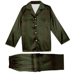 ScotsTee Shop Scottish Mcnaughton Hunting Tartan Pajama Satin Velvet Flannel Pajama Set