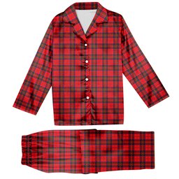 ScotsTee Shop Scottish McGillivray Modern Tartan Pajama Satin Velvet Flannel Pajama Set