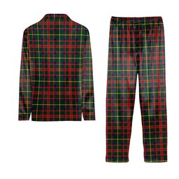ScotsTee Shop Scottish McKintosh Hunting Modern Tartan Pajama Satin Velvet Flannel Pajama Set