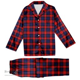ScotsTee Shop Scottish McCracken Tartan Pajama Satin Velvet Flannel Pajama Set