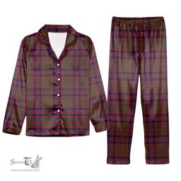 ScotsTee Shop Scottish McDonald of Boisdale Tartan Pajama Satin Velvet Flannel Pajama Set