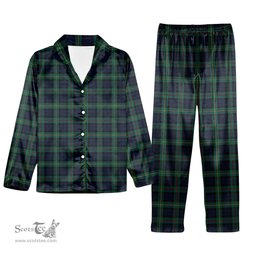 ScotsTee Shop Scottish McEwen Modern Tartan Pajama Satin Velvet Flannel Pajama Set