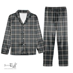 ScotsTee Shop Scottish McCandlish Dress Grey Tartan Pajama Satin Velvet Flannel Pajama Set