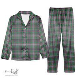 ScotsTee Shop Scottish McFarlane Hunting Ancient Tartan Pajama Satin Velvet Flannel Pajama Set