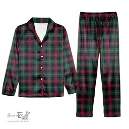 ScotsTee Shop Scottish McLennan Modern Tartan Pajama Satin Velvet Flannel Pajama Set