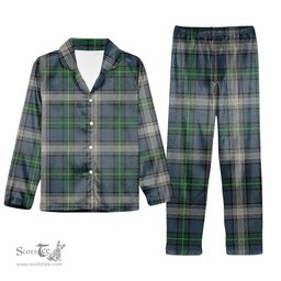 ScotsTee Shop Scottish McDowall Tartan Pajama Satin Velvet Flannel Pajama Set
