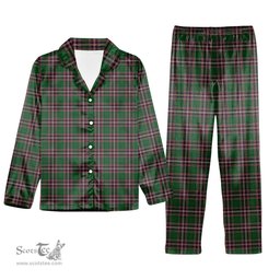 ScotsTee Shop Scottish McFarland Hunting Tartan Pajama Satin Velvet Flannel Pajama Set