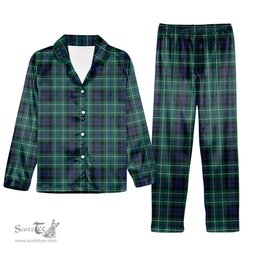 ScotsTee Shop Scottish McNeil of Colonsay Modern Tartan Pajama Satin Velvet Flannel Pajama Set