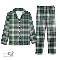 ScotsTee Shop Scottish McCallum Dress Ancient Tartan Pajama Satin Velvet Flannel Pajama Set