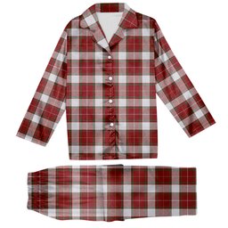 ScotsTee Shop Scottish McFie Dress Ancient Tartan Pajama Satin Velvet Flannel Pajama Set