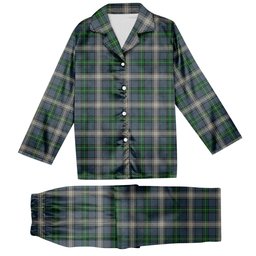 ScotsTee Shop Scottish McDouall Tartan Pajama Satin Velvet Flannel Pajama Set